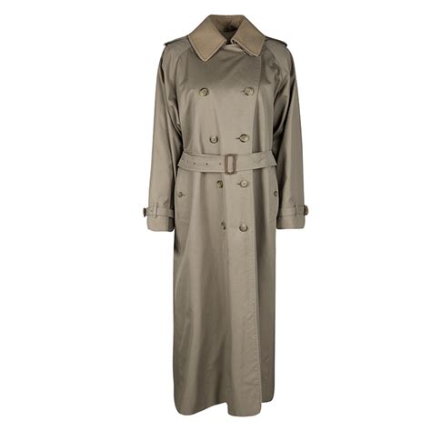 Burberry trench coat wool collar